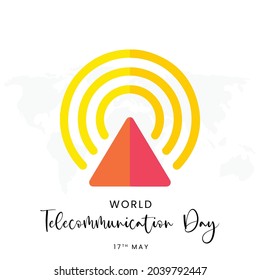 Día Mundial de las Telecomunicaciones, Diseño de ilustraciones vectoriales.
