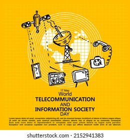 World Telecommunication and Information Society Day, Poster and Banner vector