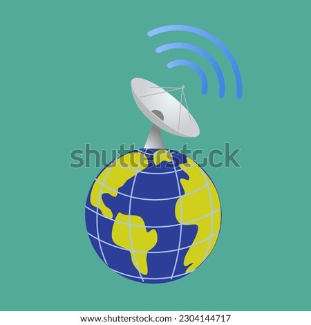 World Telecommunication and society day vector illustration.