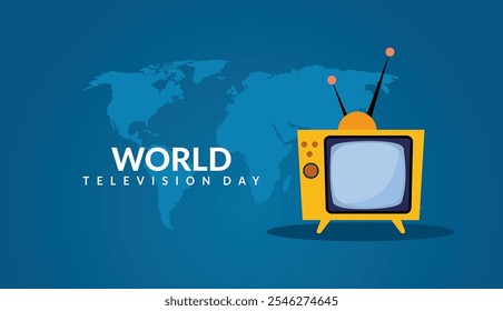 Día Mundial de la Televisión, Anuncio, diseño de fondo