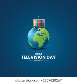 world television day. Television day creative concept. 