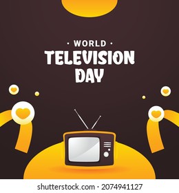 World Television Day Design Background For Greeting Moment