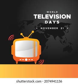 World Television Day Design Background For Greeting Moment