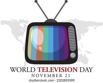 World Television Day Logo Design  illustration