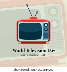 World Television day logo. November 21