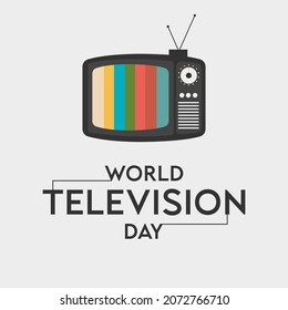 Diseño de plantillas de vectores para logotipos de marcas en el Día Mundial de la Televisión