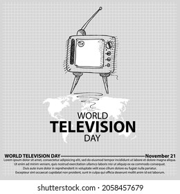 Día Mundial de la Televisión, afiche y pancarta