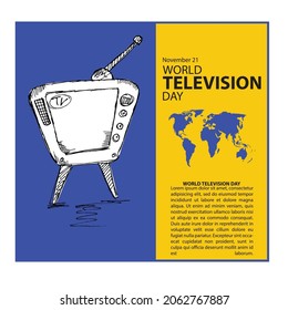 World Television day, poster and banner