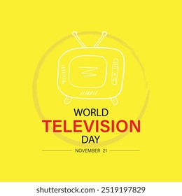 World Television day. Poster Concept.