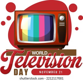 World television day poster design illustration