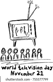 world television day, vector
