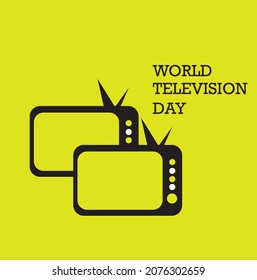 BANDEJA DE VECTOR DEL DÍA MUNDIAL DE LA TELEVISIÓN