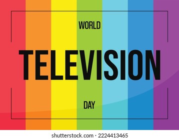 Gráficos vectoriales del Día Mundial de la Televisión