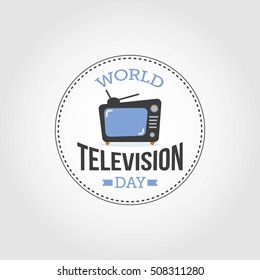 World Television Day Vector Illustration. Suitable for greeting card, poster and banner.