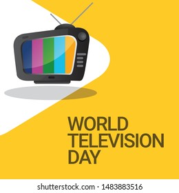 World television day vector template for celebrations.