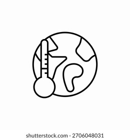 Welttemperatur-Symbol, Zeichen Vektor