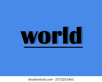 world text on a blue background,