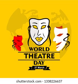 World theatre day, vector
