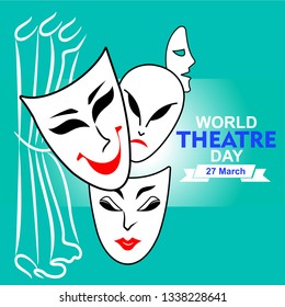 World theatre day, vector