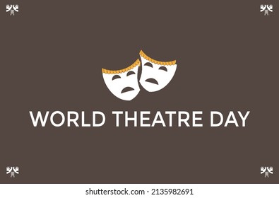 World Theatre Day Vector Template