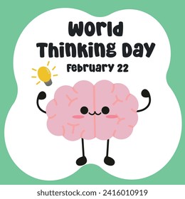 World Thinking Day vector design perfect for commemorating the day.
