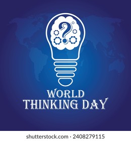 World Thinking Day Vector illustration. Suitable for greeting card, poster and banner.