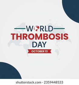 World thrombosis day design vector illustration