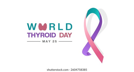 World Thyroid Day. Great for posters, banners, social media and more. White background. 