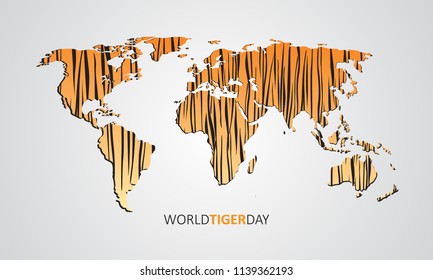 world tiger day concept for print, banner, card , poster etc.