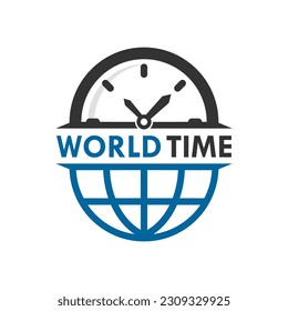 Design-Logo-Vorlage für World Time.
