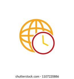 World Time Logo Icon Design
