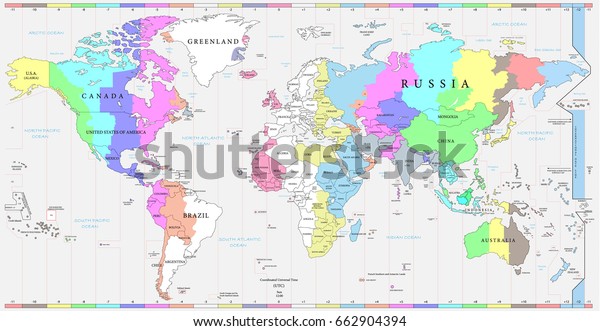 world time zone map 3d