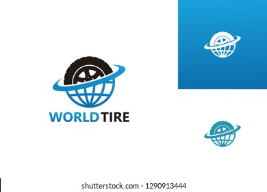 World Tire Logo Template Design Vector, Emblem, Design Concept, Creative Symbol, Icon