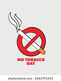 World Tobacco Day. cigarette and lungs creative concept design for poster, banner vector illustration