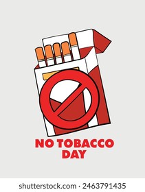 World Tobacco Day. cigarette and lungs creative concept design for poster, banner vector illustration