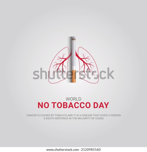 \
World Tobacco Day. cigarette and lungs creative\
concept design for poster, banner vector illustration 16. 3d\
illustration   