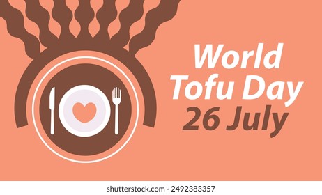 World Tofu Day vector banner design. Happy World Tofu Day modern minimal graphic poster illustration.