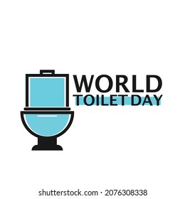 World Toilet Day. Icon, label, logo on white background