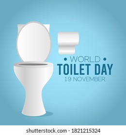 World Toilet Day Vector Illustration. Suitable for greeting card poster and banner.