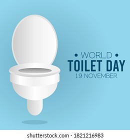 World Toilet Day Vector Illustration. Suitable for greeting card poster and banner.