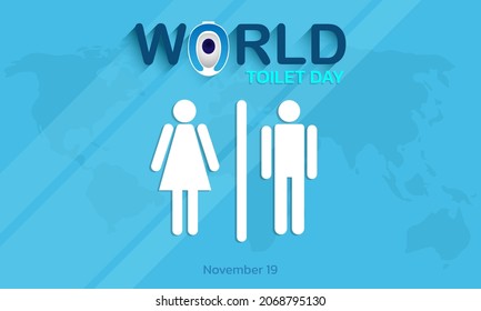 World toilet day. Vector illustration of world toilet day