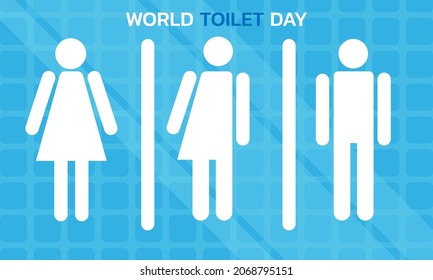 World toilet day. Vector illustration of world toilet day