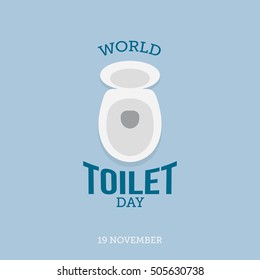 World toilet day.  Vector illustration of world toilet day