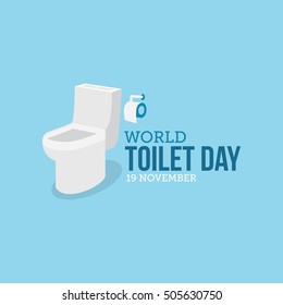 World toilet day.  Vector illustration of world toilet day