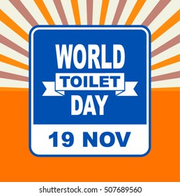  world toilet day vector template