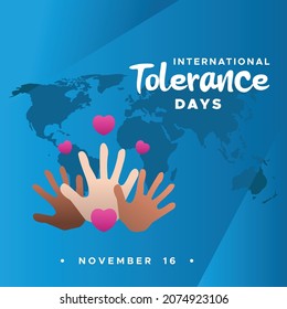World Tolerance Day Design Background For Greeting Moment