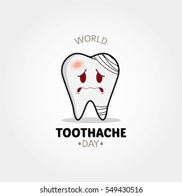 World Toothache Day Vector Illustration.