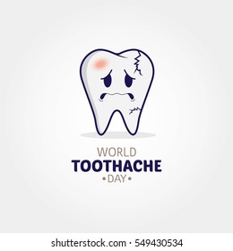 World Toothache Day Vector Illustration. Raise awareness about dental hygiene and the importance of regular dental checkups to prevent toothaches. flat style design vector illustration.