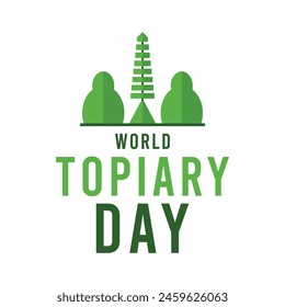 In: World Topiary Day. Weißer Hintergrund. EPS 10.