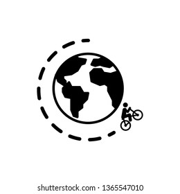 World tour with bicycle